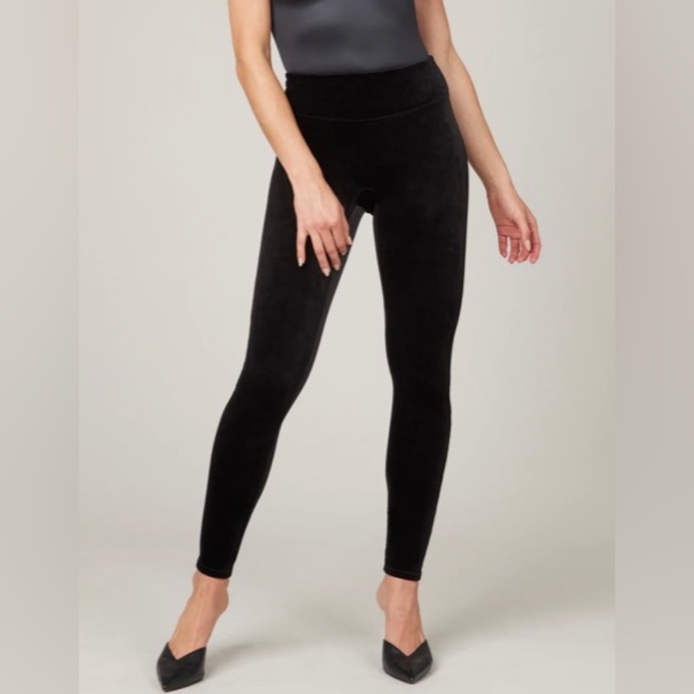 Spanx Velvet Leggings - Black XS